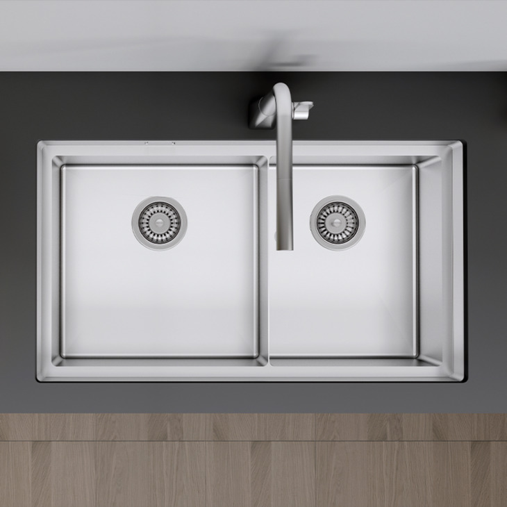 Chậu rửa chén inox Hafele HS21-SSN2S90 567.94.030