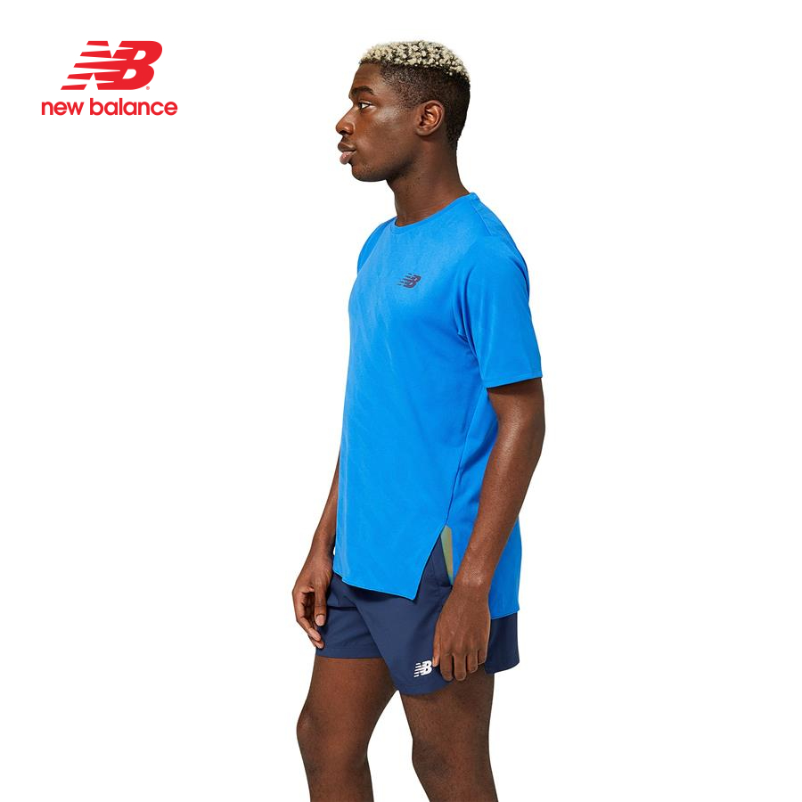 Áo thun thể thao nam New Balance RUNNING T-SHIRT M COBALT - MT23281CO (form quốc tế)