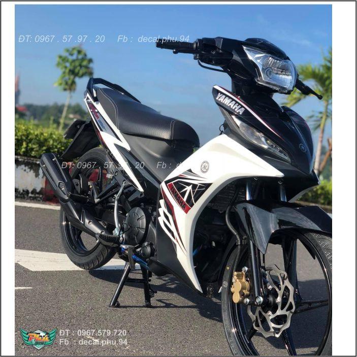 Tem rời Exciter 135 Trắng đen -1