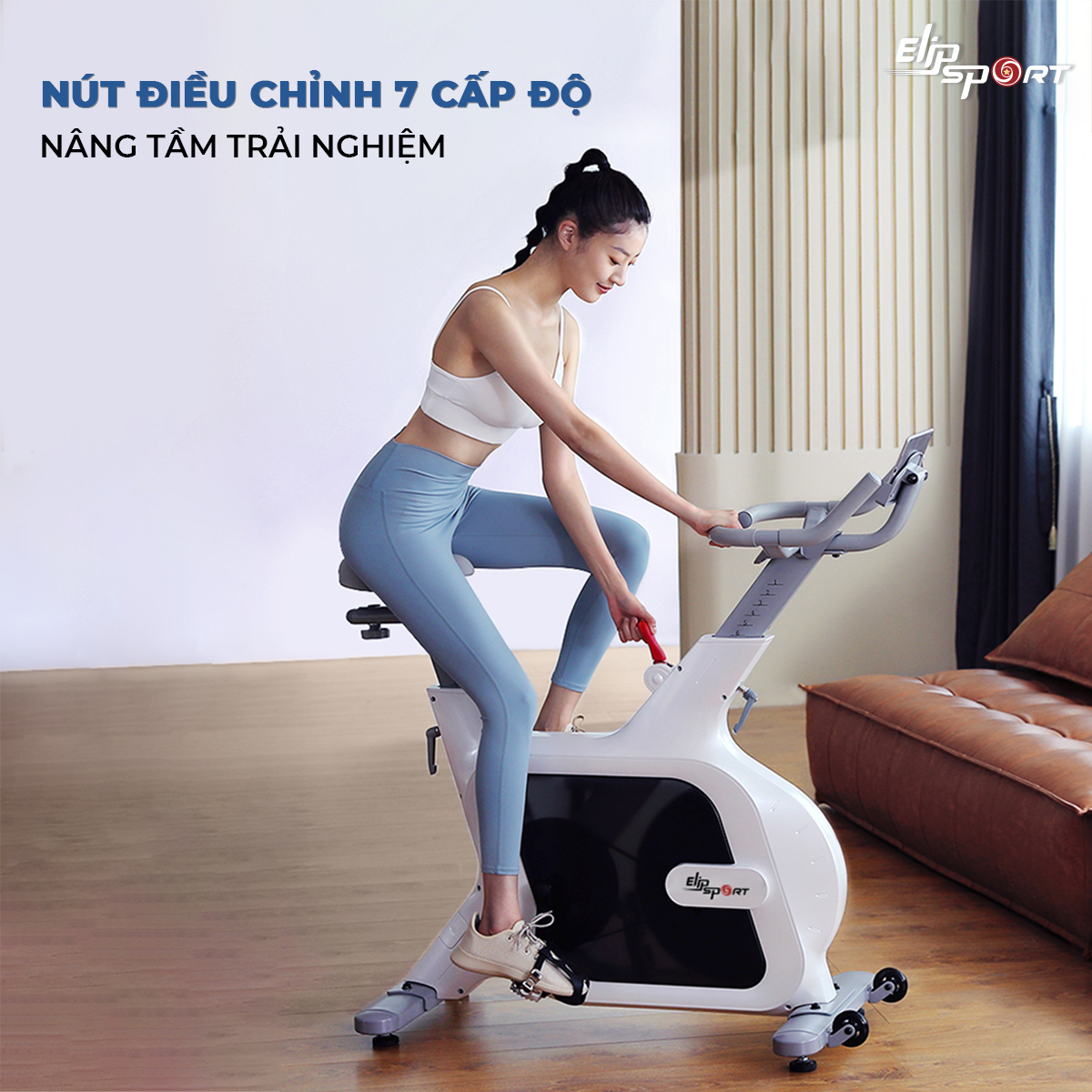 Xe đạp tập ELIP MARCUS - Kiểu dáng thể thao, khung sườn chắc chắn