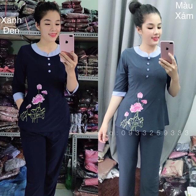 ĐỒ LAM ĐI CHÙA  Mẫu Thun Lạnh Cao Cấp