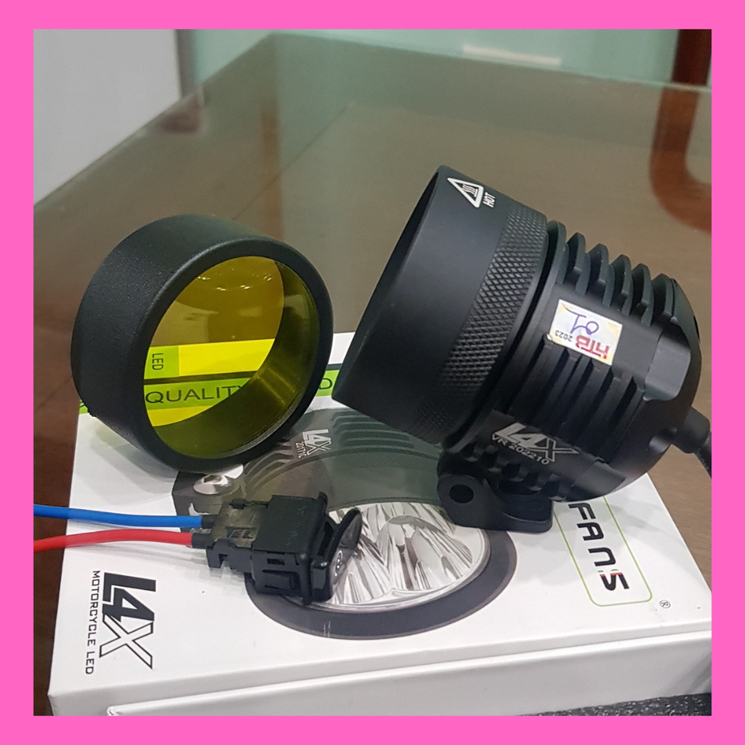 Đèn Trợ sáng L4X chip SST 20 chống nước, tặng lens vàng, công tắc passing
