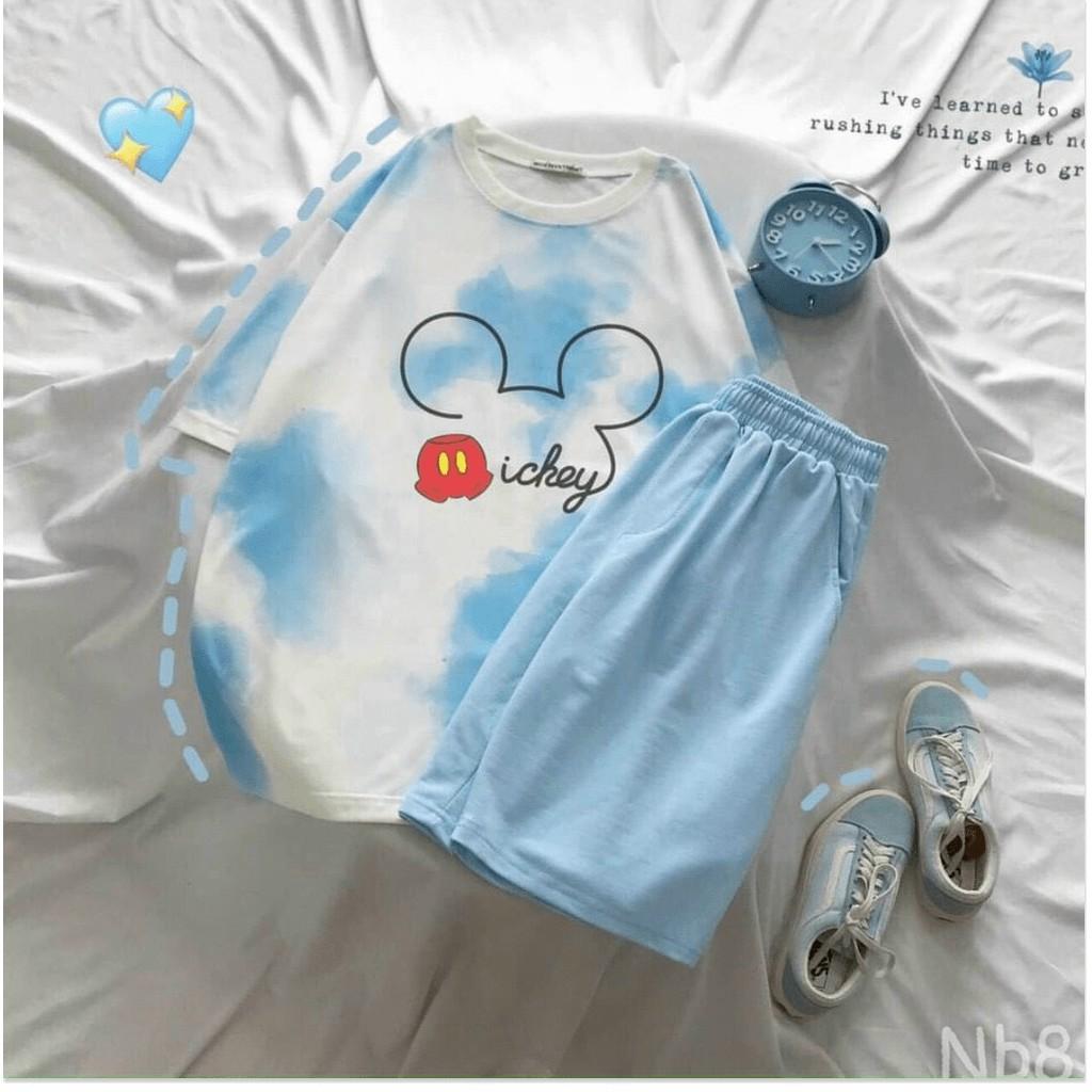 SET BỘ NỮ THUN COTTON,CHẤT LIỆU THOÁNG MÀU,HỌA TIẾT XINH XẮN THỜI TRANG KING STORE