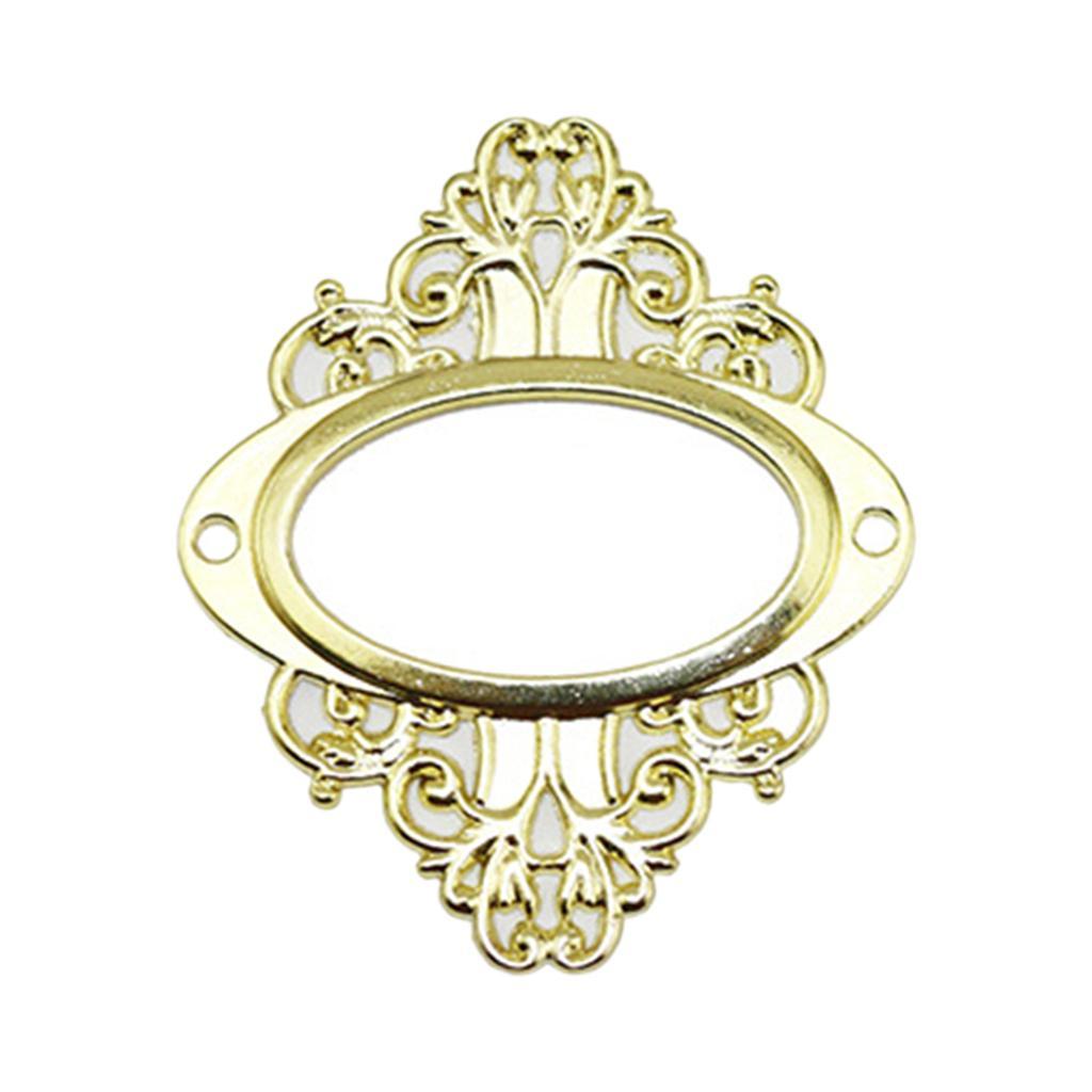 4PCS Vintage Drawer Label Tag Holder Pull Handle