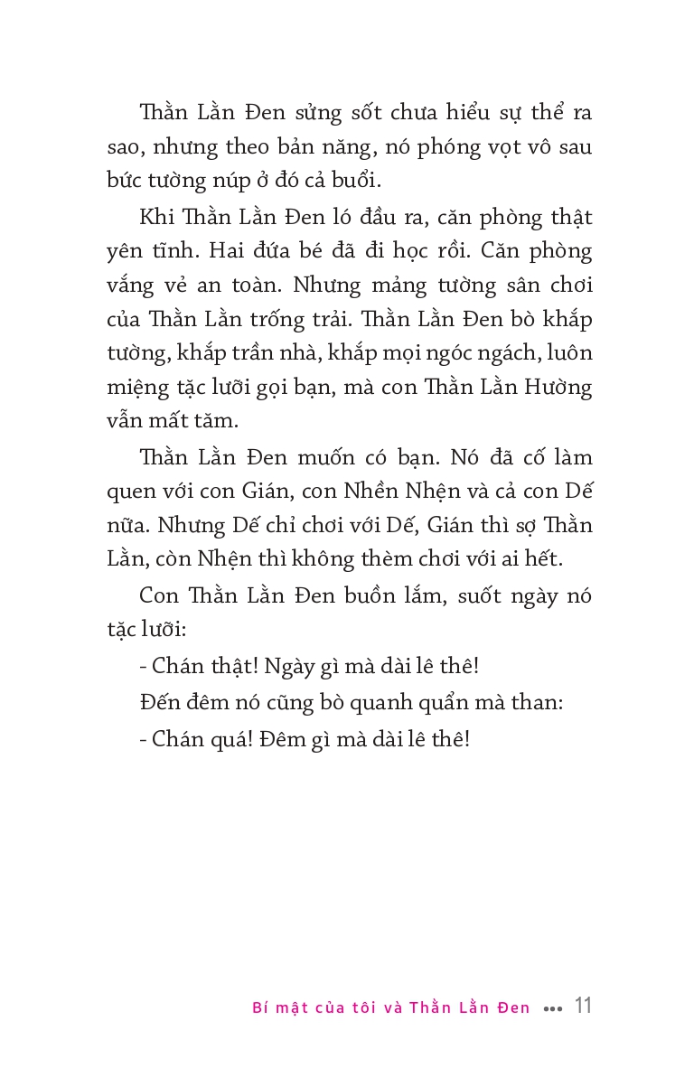 Văn học thiếu nhi. Bí mật của tôi và Thằn Lằn Đen