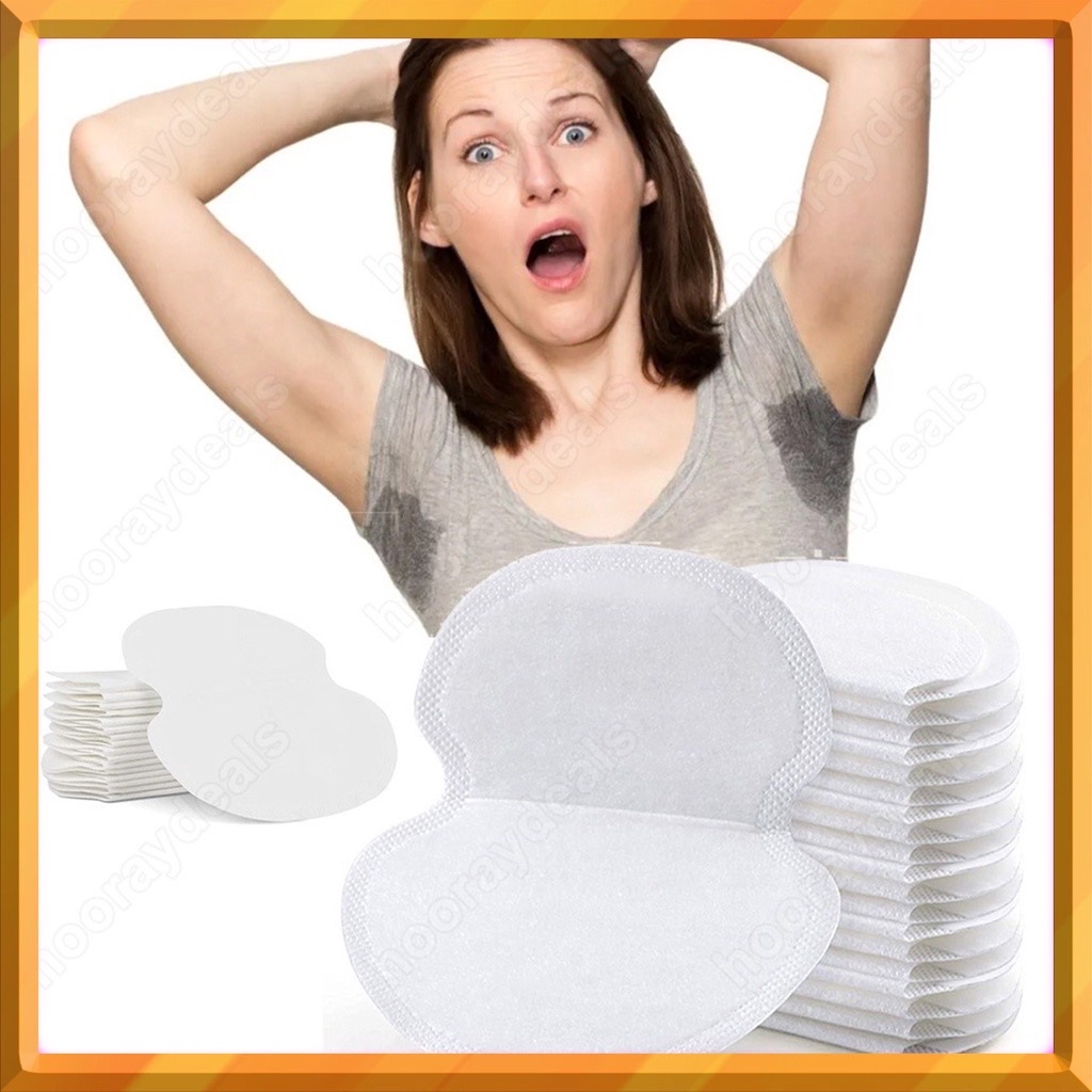 Sét 10 miếng dán thấm hút mồ hôi vùng da dưới cánh tay giúp thoáng khí khử mùi an toàn và tiện lợi