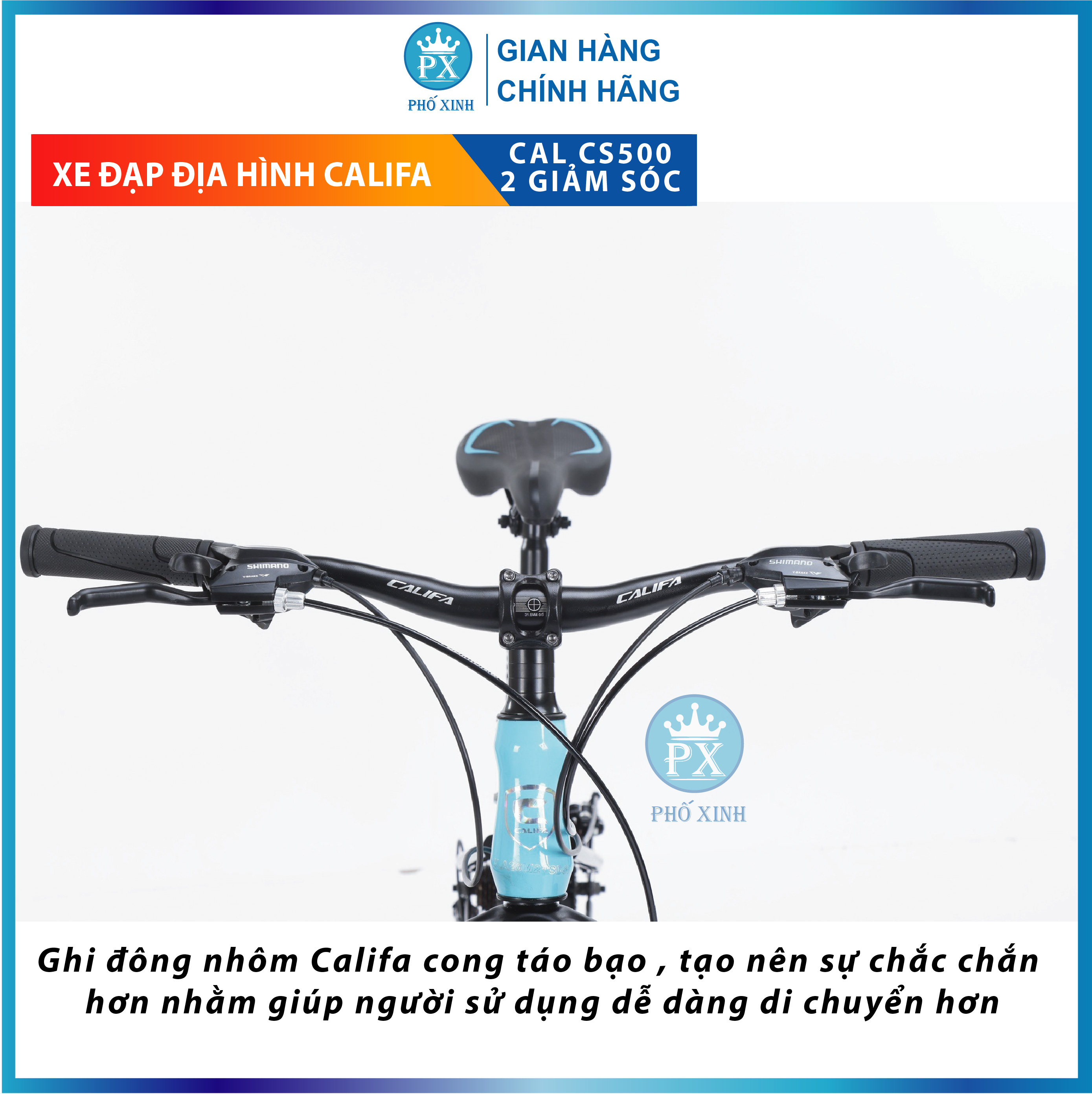 Xe địa hình 2 giảm sóc bánh 26 CALIFA CS500