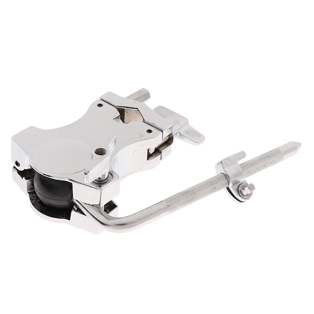 DIY Tom Tom Holder Support Stand Drum Accessory TH-04 Silver