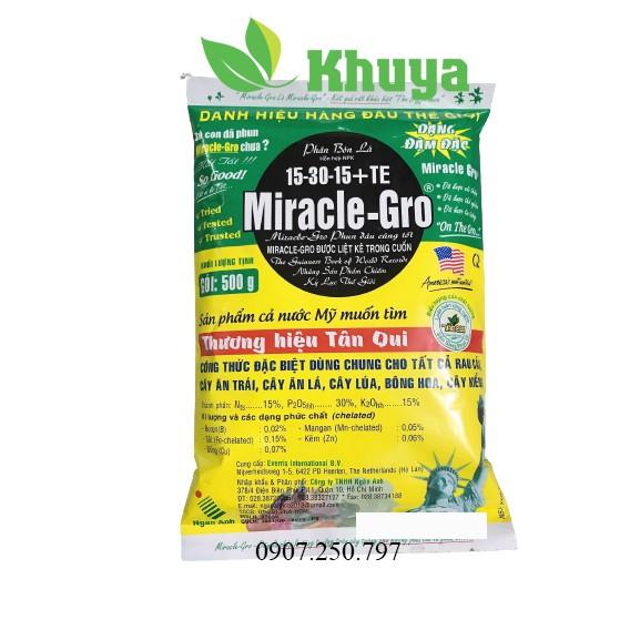 Phân bón lá Miracle Gro 15-30-15+TE gói 450gr Ra rễ và Đâm chồi