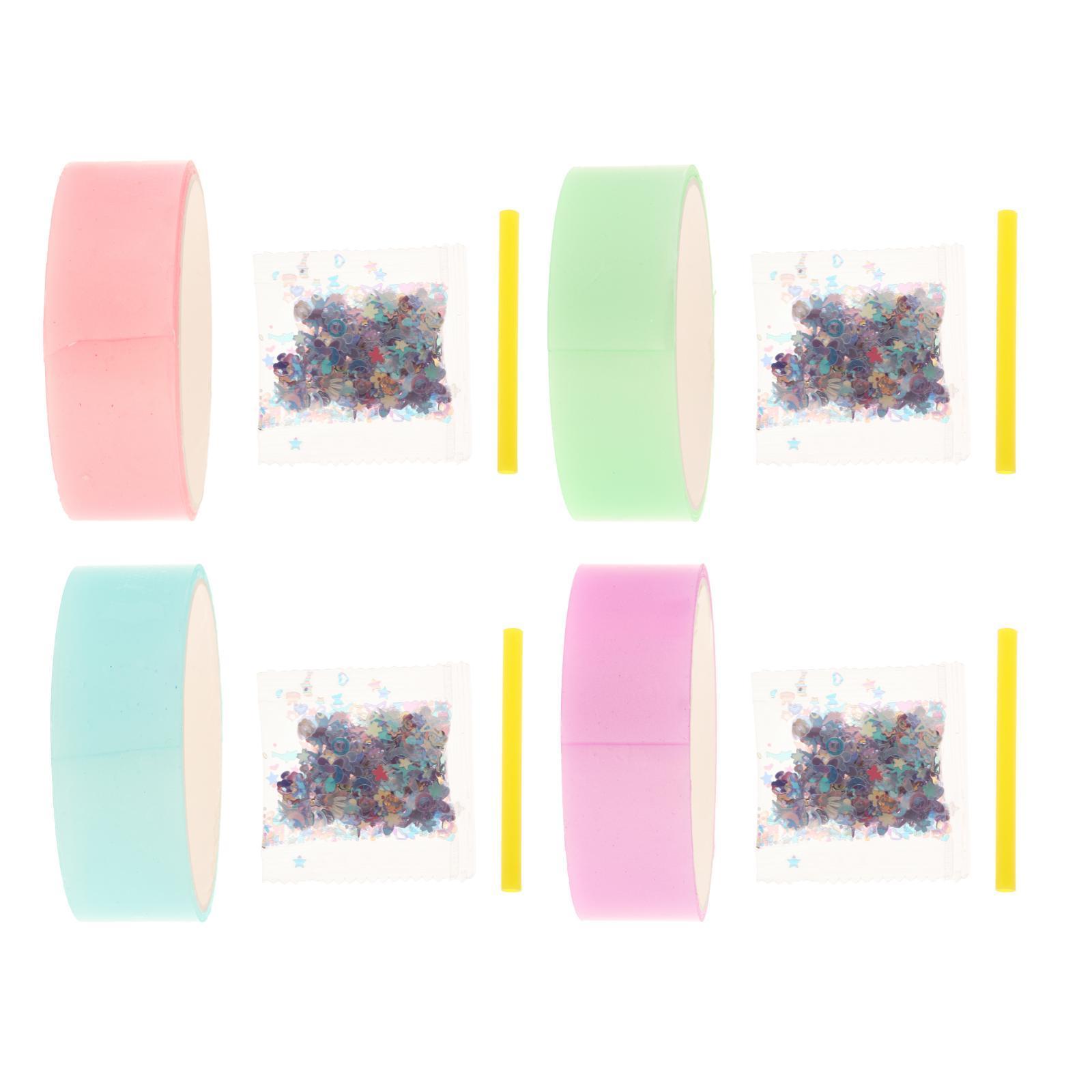 4 Pieces Sticky Tape for Kids Adults Pinch Toy Classroom DIY Craft