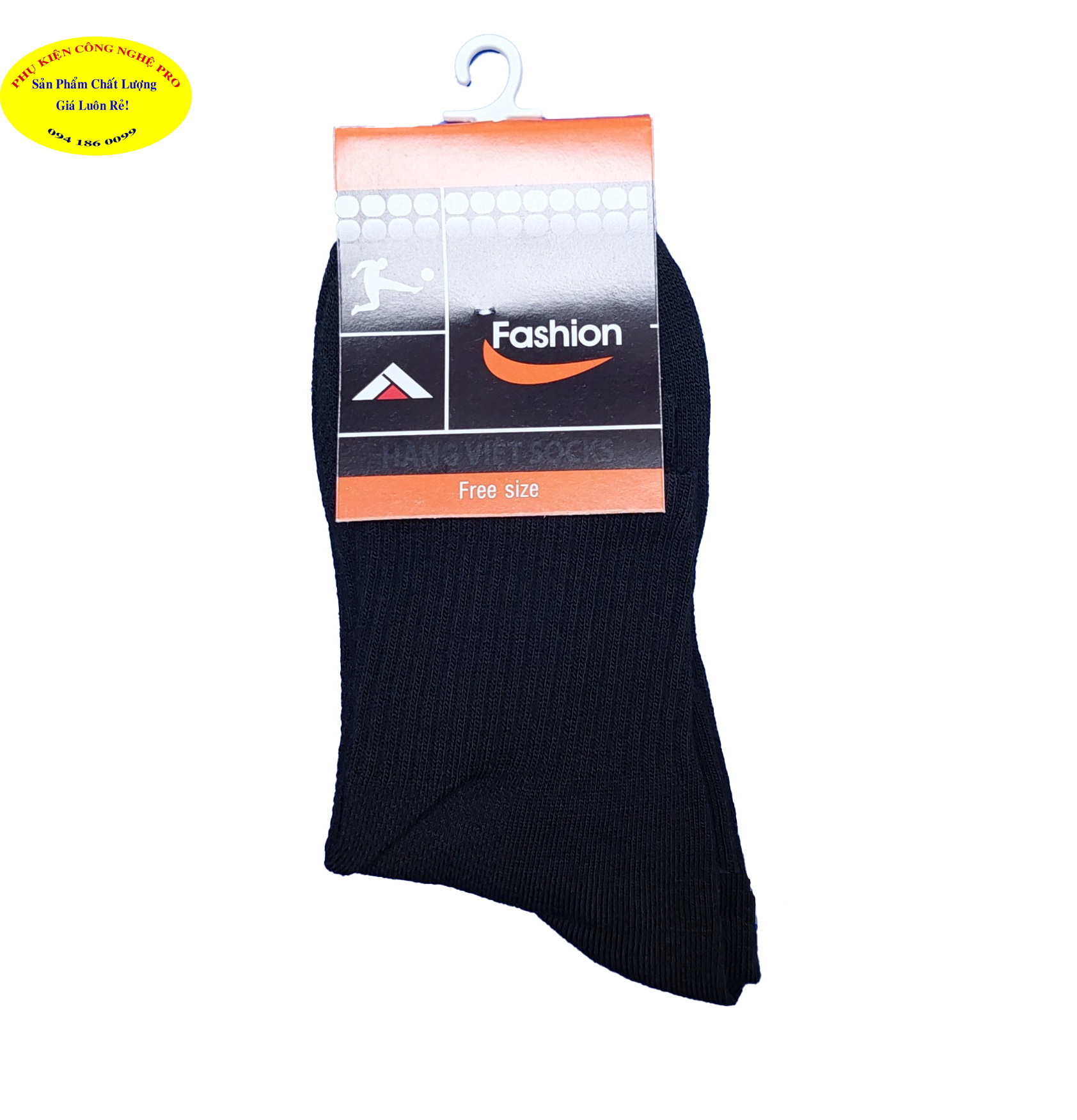 TẤT VỚ NAM Loại cổ cao Dài  33cm Không in chữ Thương hiệu HÀNG VIỆT SOCKS Chất liệu thun cotton, co giãn, Thoáng mát