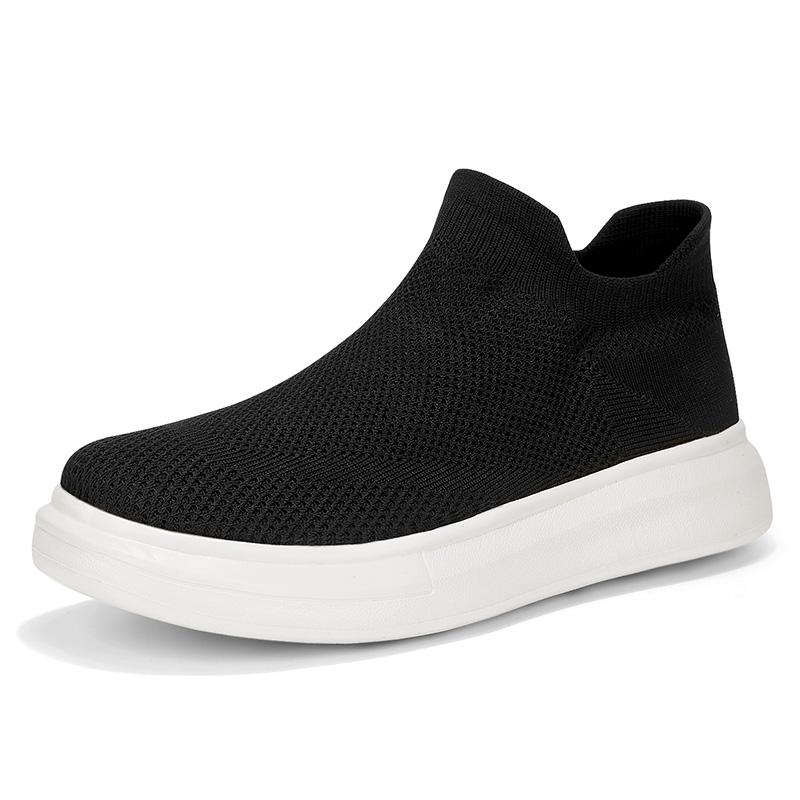 Mới UNISEX Cặp đôi Ultralight Boelitable Soft Casual Sock Giày giày nam Color: Black White Shoe Size: 39