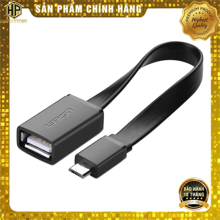 Cáp OTG USB To Micro USB Ugreen 10821 chính hãng - Hàng Chính Hãng