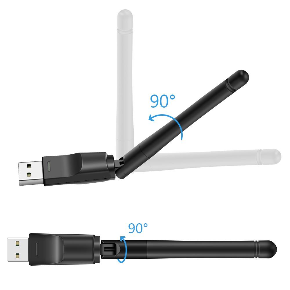 150Mbps Mini USB WiFi Card Mạng Không Dây LAN MT7601 Bộ Thu Wi-Fi Phát Ăng Ten 2dB 2.4Ghz 802.11b/g/n Ethernet