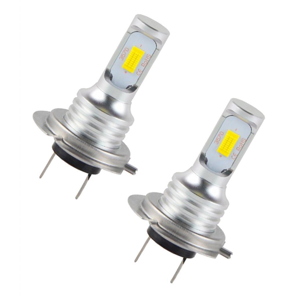 2 Pcs Mini 6000K 80W -30V Auto Front Foglight Lamp  Bulbs -3570