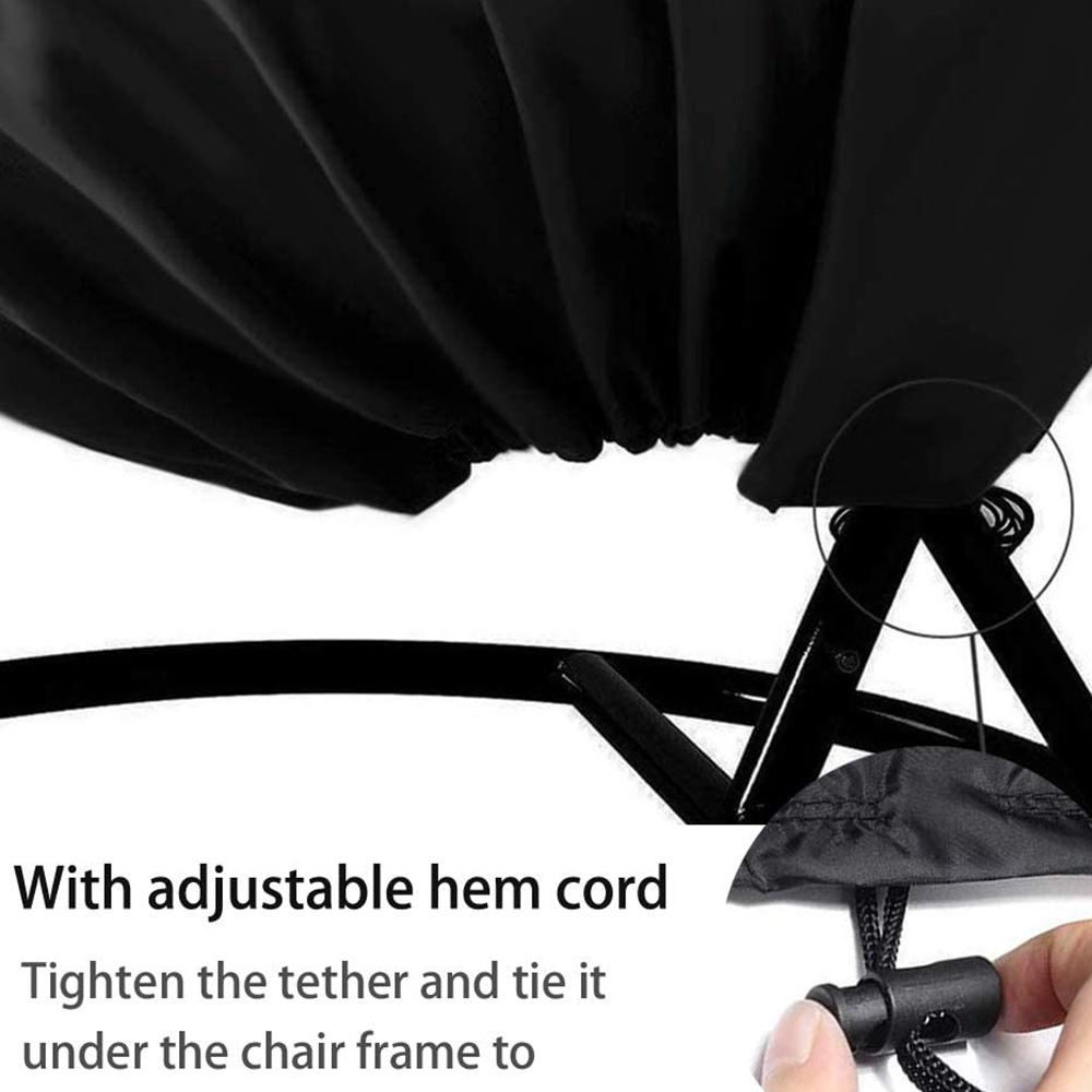 Patio Hanging Chair Cover Outdoor Egg Chair Cover Durable Waterproof Swing Chair Dust Cover
