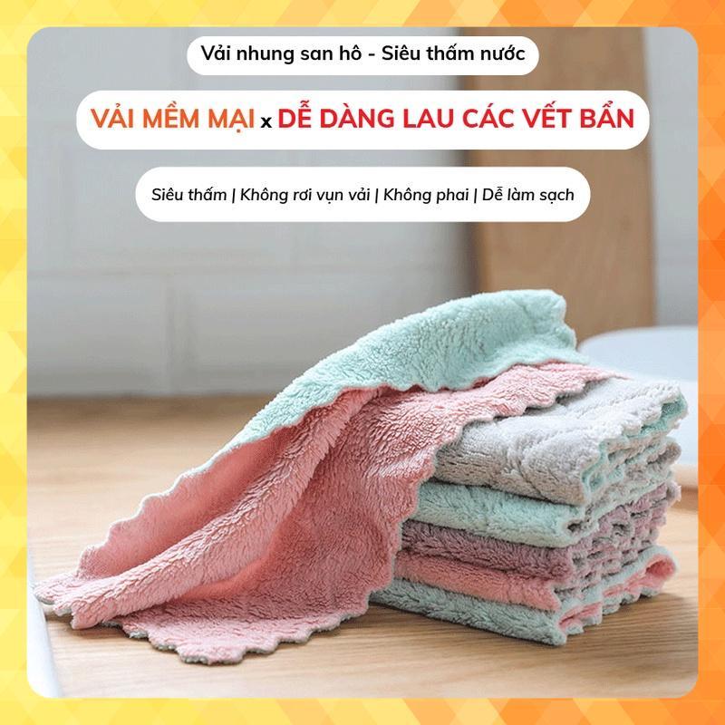 Khăn Lau Cotton Đa Năng Nhà Bếp, Bát Đĩa, Cốc Chén