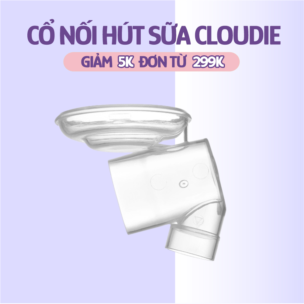 Cổ Nối Máy Hút Sữa Không Dây Mama’s Choice Cloudie, Chất Liệu Nhựa PP An Toàn Cho Mẹ và Bé