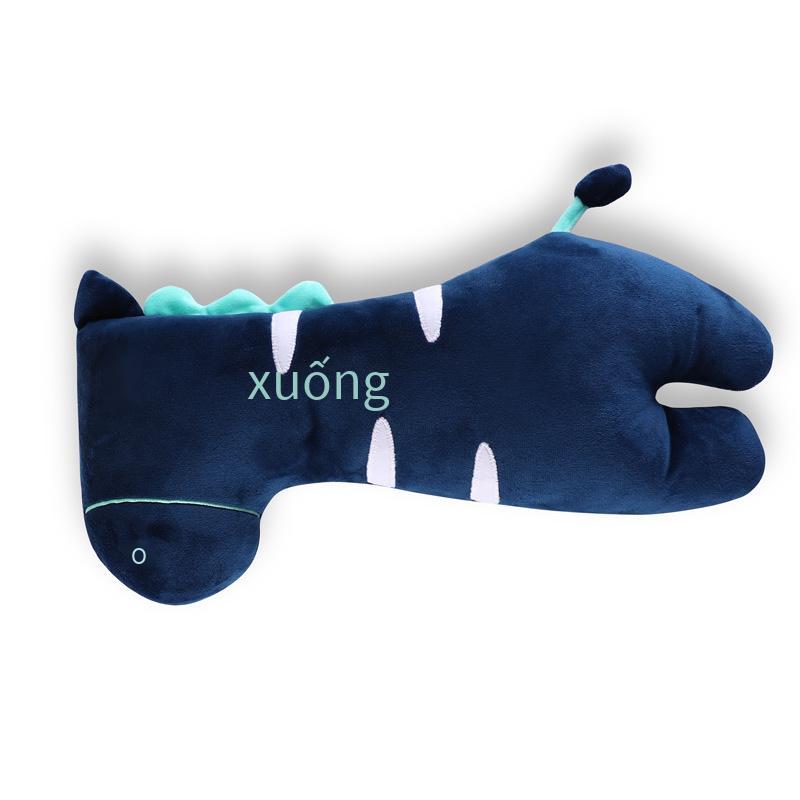 Đảm bảo chất lượng phiên bản Hàn Quốc của dây đai an toàn ô tô Gối ngủ thỏ hồng husky Gối ngủ hoạt hình dễ thương dành cho trẻ em trên ô tô