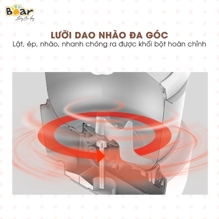 Máy nhào trộn và ủ bột tự động 3.5L Bear HMJ-A35M1 - Hàng chính hãng