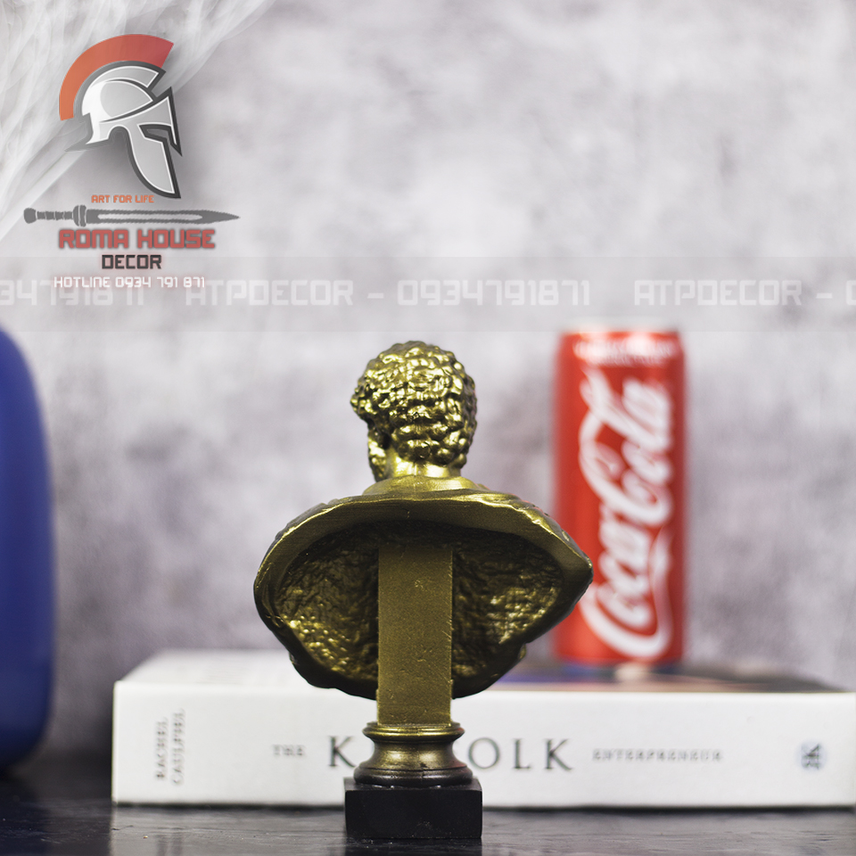 Tượng hoàng đế La mã  Antoninus Pius cao 15cm