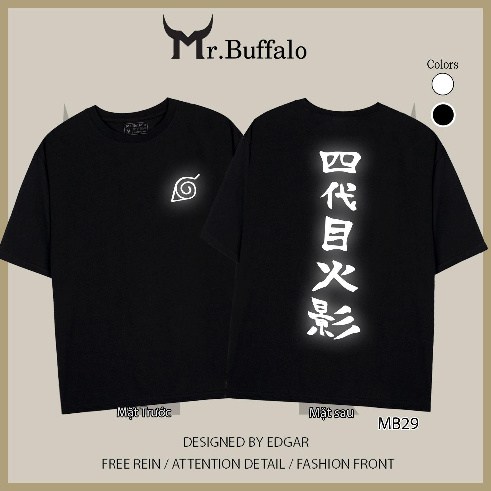 Áo Tay Lỡ Phản Quang đệ tứ minato Naruto Mr.Buffalo unisex form rộng có big size MB29
