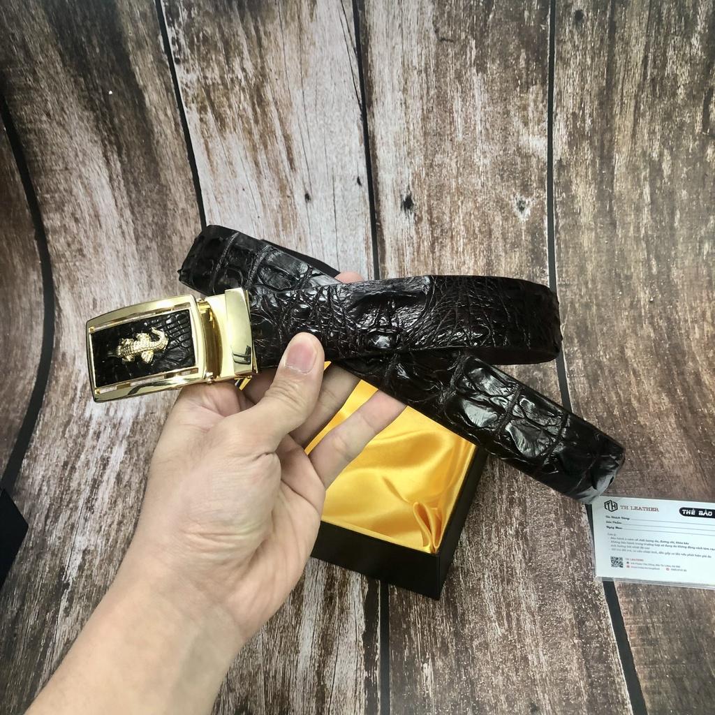 Dây Lưng Cá Sấu Liền Da Lưng Gù Đầu