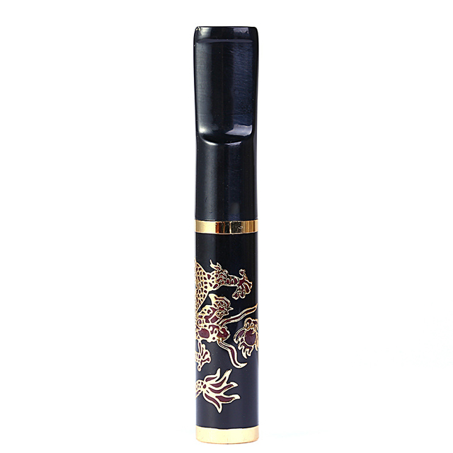 Tẩu Lọc Thuốc Cầm Tay Họa Tiết Hoa Văn Rồng Cao Cấp ZB-218 - Quà tặng cho sức khỏe nam giới