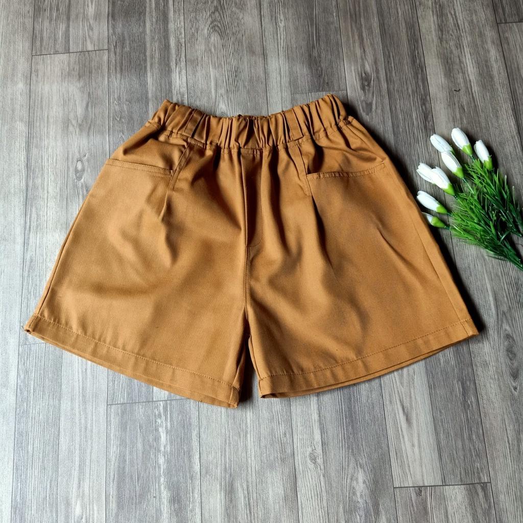 Quần short nữ cạp cao, chất liệu kaki bền mát, thiết kế trẻ trung, năng động, quần đùi nữ NeSa Shop, QKH.52