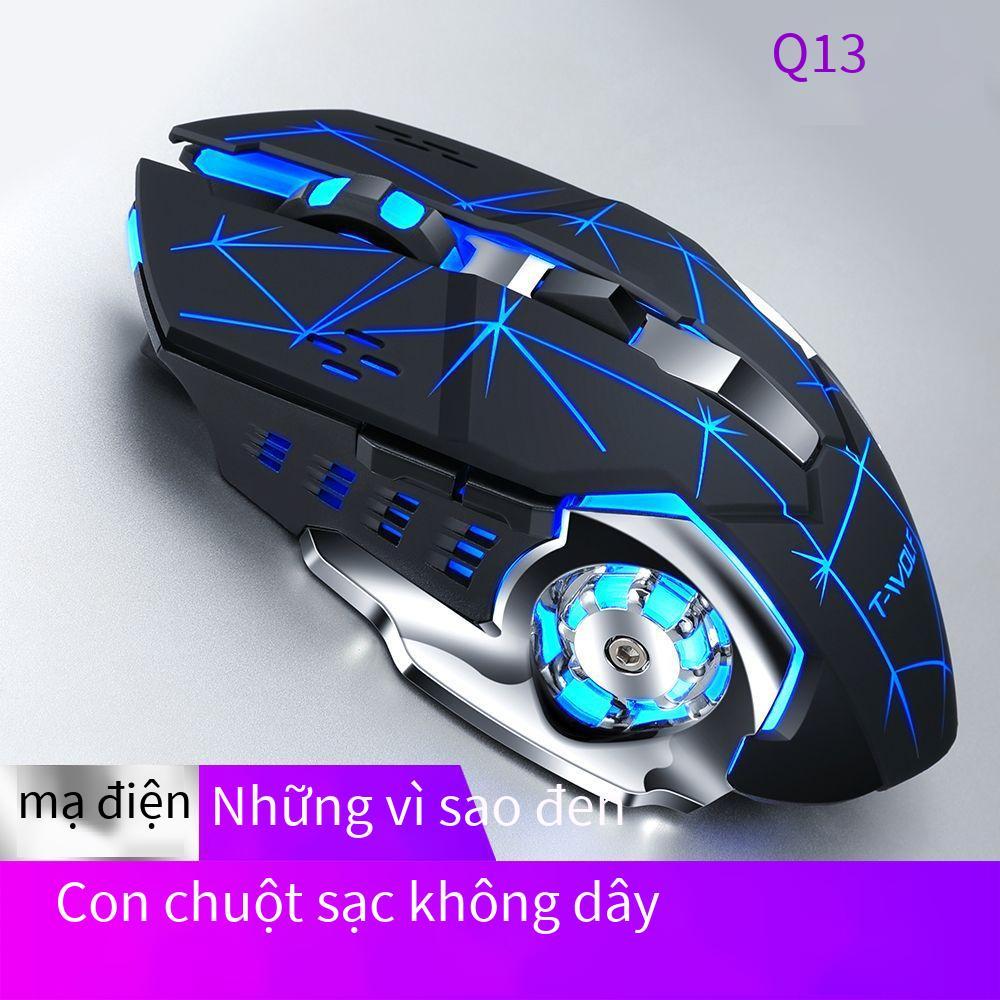 Khuyến mại chuột ice code không dây 2.4G nhiều nút sạc phát sáng trò chơi cơ khí cạnh tranh điện tắt tiếng Amazon ebay