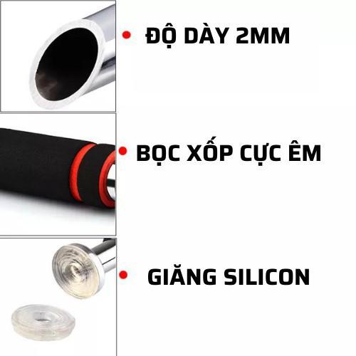 Thanh Tập Xà Đơn Treo Tường | Cây tập Xà Đơn Xà Kép Gắn Cửa CAO CẤP 60-130cm - Kích thước tùy chỉnh phù hợp các loại