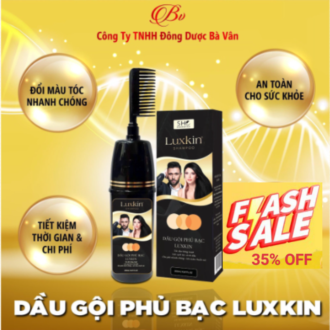 Dầu Gội Phủ Bạc Thảo Dược LUXKIN 200ml - Sản phẩm của đông dược bà Vân