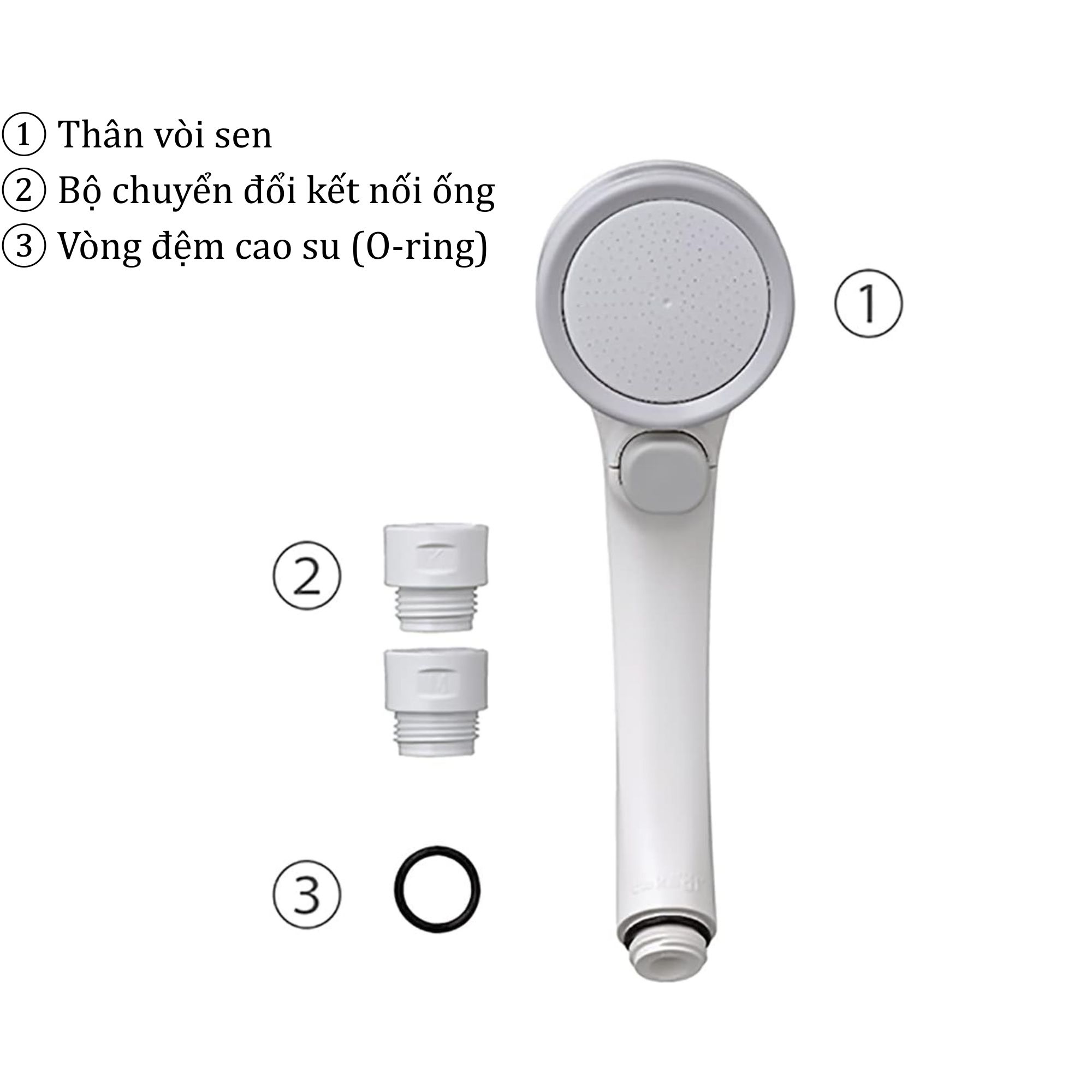 Bộ vòi sen tắm WT có nút dừng Takagi (JSB122AS)