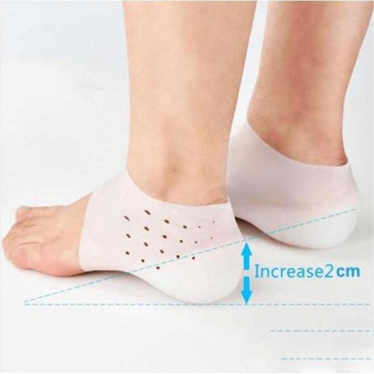 Combo 2 Đệm lót giày dép silicon tăng chiều cao Upinsole dùng cho Nam/Nữ