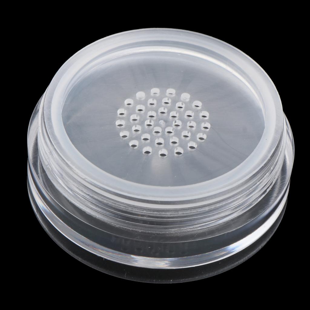 10x Empty Loose Powder Container Powder Puff Case Cosmetic Storage Jars