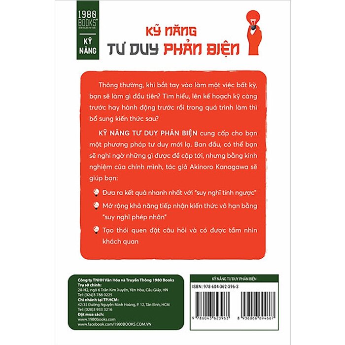 Sách - Kỹ Năng Tư Duy Phản Biện