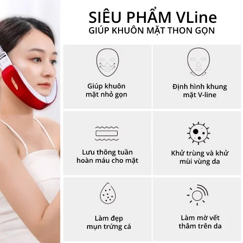 Máy Nâng Cơ Mặt Massage H1031 , Xóa Nọng Cằm , Định Hình Khuôn Mặt Cằm VLine , Thon Gọn , Hiệu Quả  , 4 Chế Độ