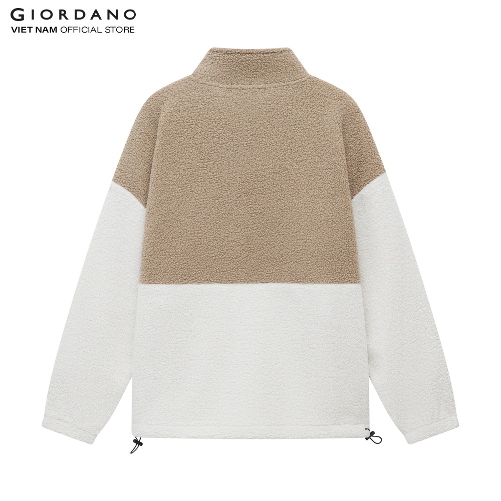 Áo Khoác Nam Lông Cừu Fleece Jacket Giordano 01072826/ 01072831