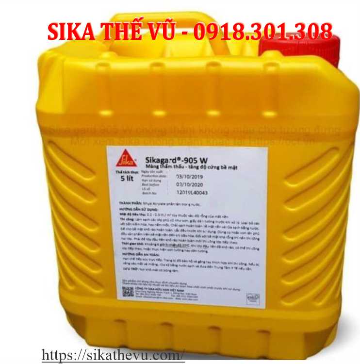 Chống ố, rêu mốc thẩm thấu không màu - Sikagard 905W (thùng 5lít)