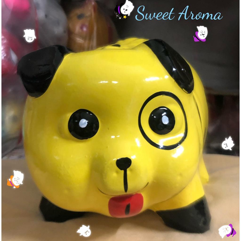 Heo Đất Hình Chó Doggy Cún Siêu Đáng Yêu Sơn Bóng Cao Cấp Size 20cm *20cm