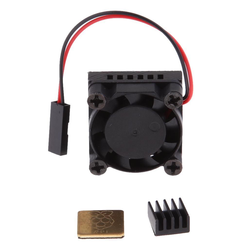 2Pcs Fan Heatsink kit + pre-applied thermal adhesive tape for Raspberry Pi 1