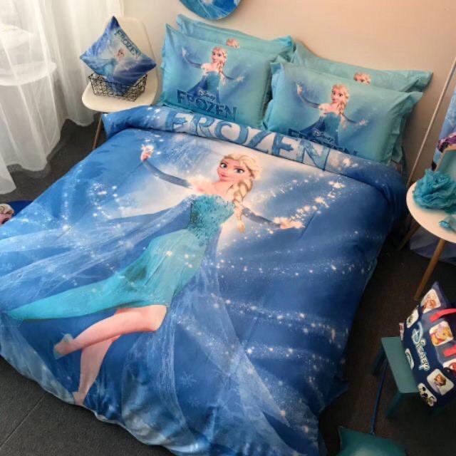 Bộ ga gối cotton hoạt hình Disney MẪU CÔNG CHÚA