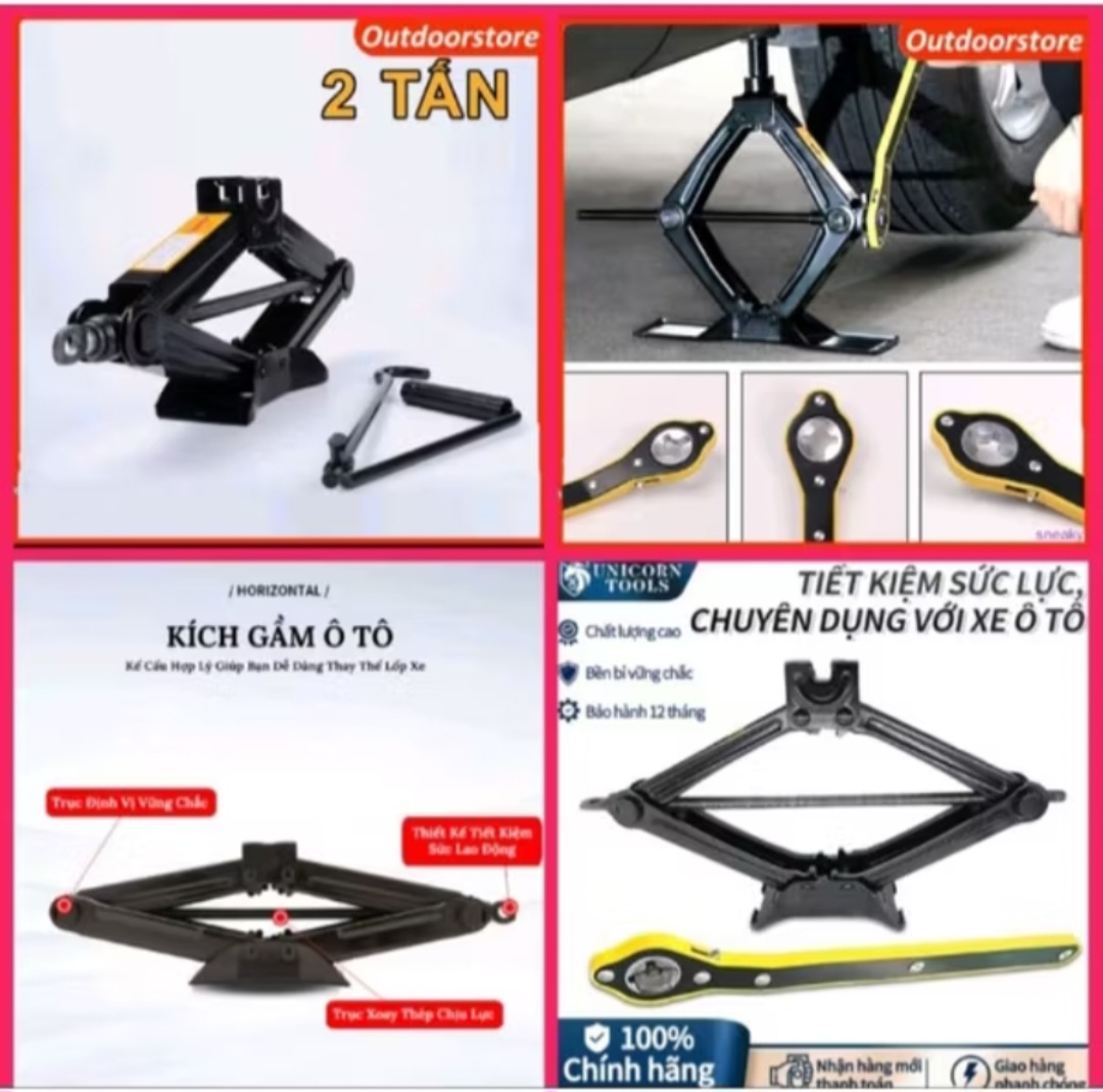 1 BỘ KÍCH NÂNG GẦM XE HƠI ÔTÔ CHỮ A 2 TẤN VỚI TAY QUAY ĐA NĂNG THUẬN TIỆN CHO MỌI NGƯỜI