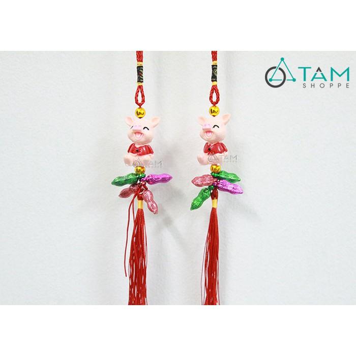 Dây treo Tết heo xinh hạt đậu số 34