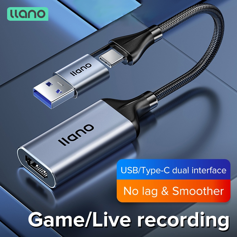 Video capture HDMI sang USB 3.0/TYPE-C 1080P HD truyền âm thanh, phát trực tiếp cho PS4 - hàng chính hãng