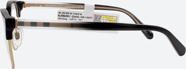 Gọng Kính Burberry Màu Đen B2260D 3001