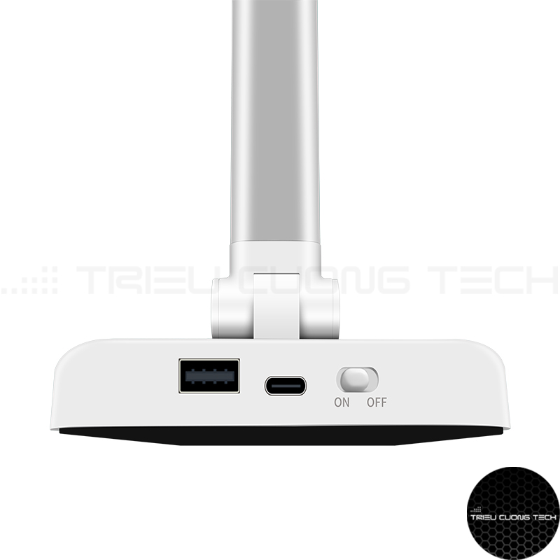 Đèn Bàn Học LED Đọc Sách Làm Việc Chống Cận Bảo Vệ Mắt - Cảm Ứng 5 Cấp Độ Điều Chỉnh - Điều Chỉnh Vùng Sáng - Gấp Gọn Tiện Lợi