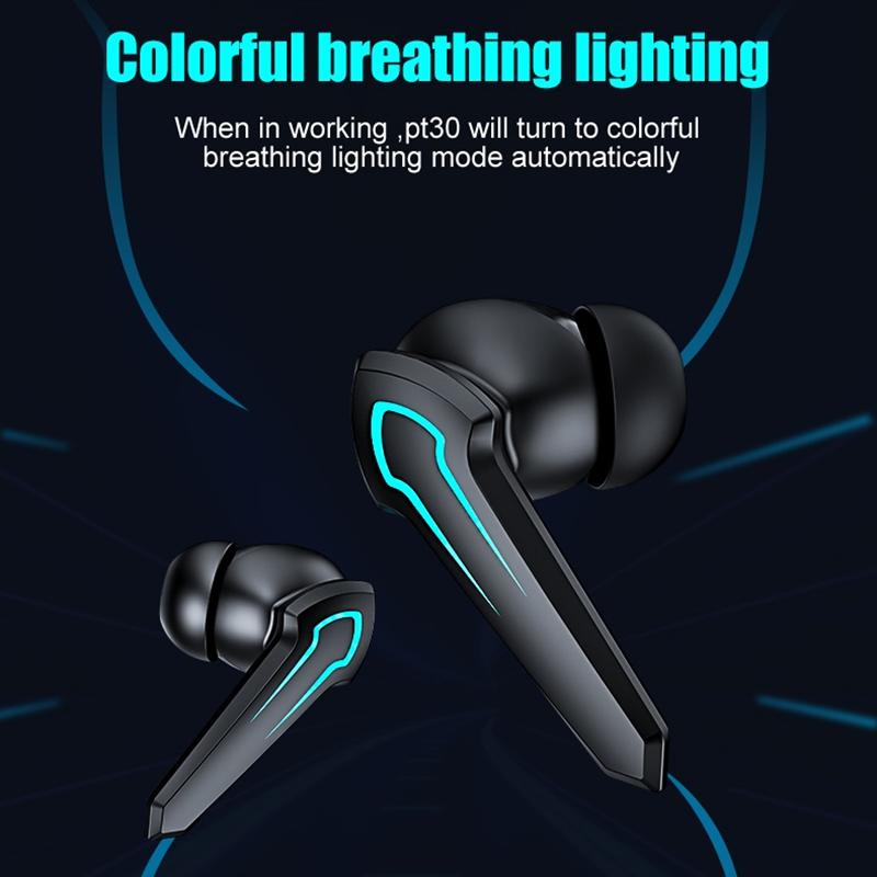 TWS Bluetooth Stereo Không Dây 5.0 Tai Nghe Bluetooth Điều Khiển Cảm Ứng Loại Bỏ Tiếng Ồn Tai Nghe Chơi Game