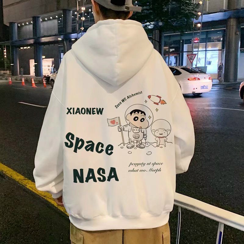 Áo hoodie in SPACE NASA mới về. Chất thun mền mịn.form to 70kg,nón 2 lớp .