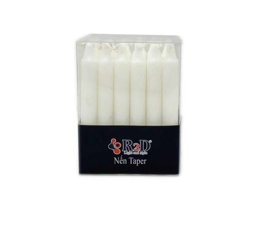 Nến Tapper 18 Cây, Nến Cây, Đèn Cầy, Đến Từ Shop R2D, [Mã - 53], Nguyên Liệu Tự Nhiên, Lành Tính.